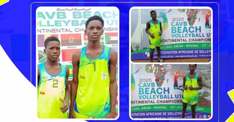 Beach Volley - Coupe d'Afrique U18 - Abuja 2025 : Le Bénin qualifié pour les barrages du Mondial