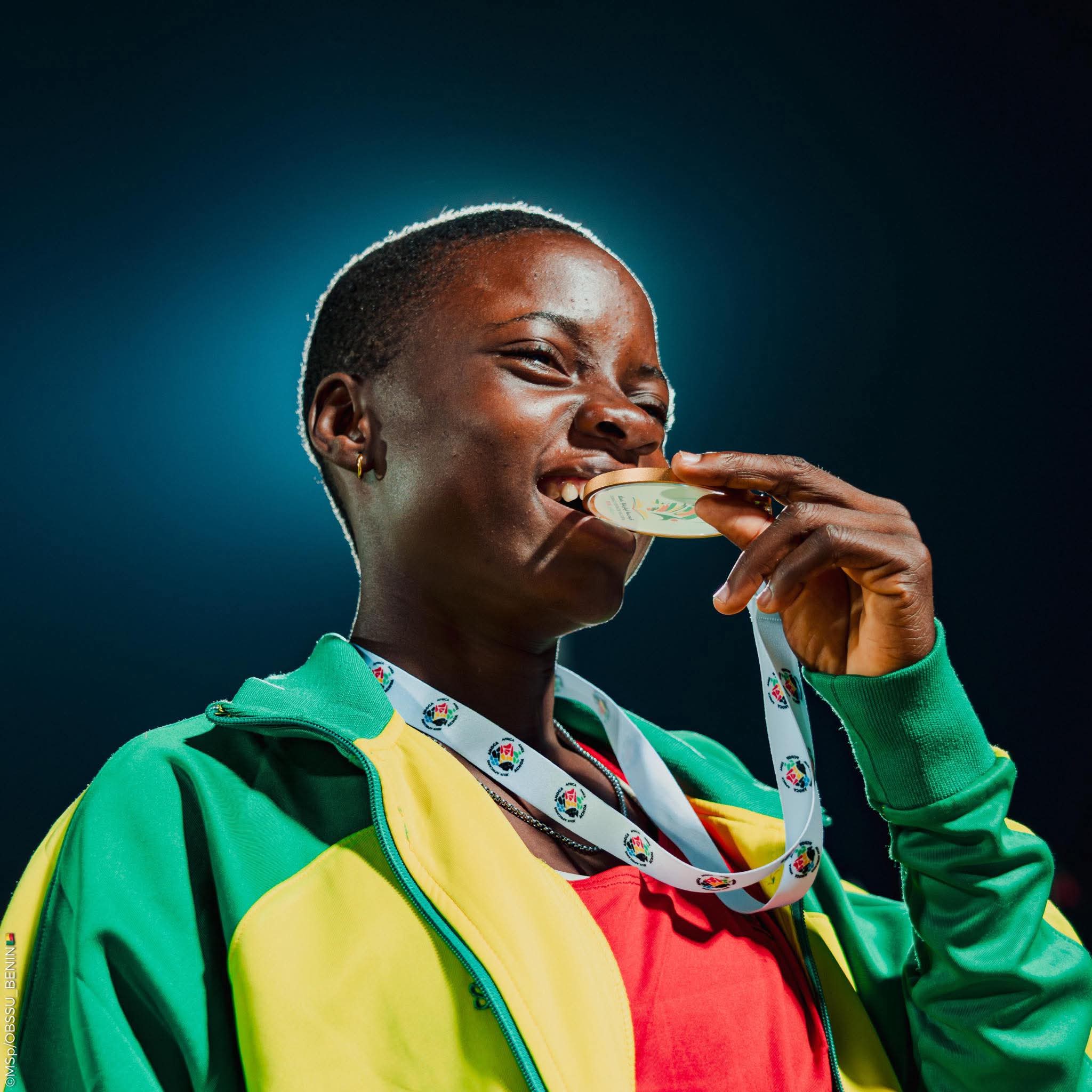 Athlétisme - Jeux Africains Scolaires 2025 : Ruffine Sonon, 15 ans, offre au Bénin sa première médaille d’or !
