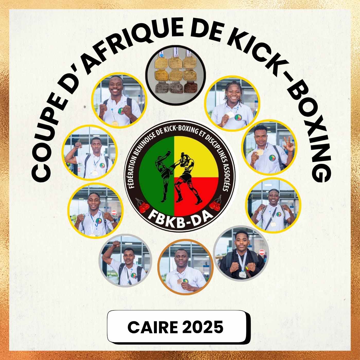Kickboxing – Coupe d’Afrique 2025 : Le Bénin brille au Caire et décroche la 2ᵉ place continentale